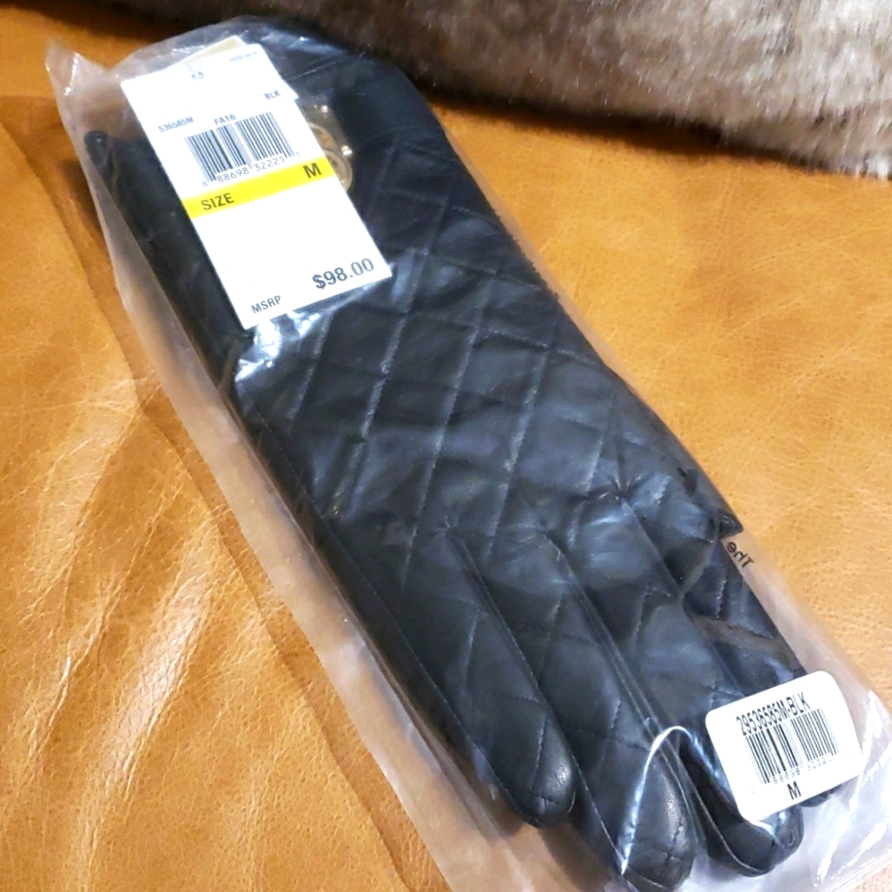 Michael Kors Leather Gloves